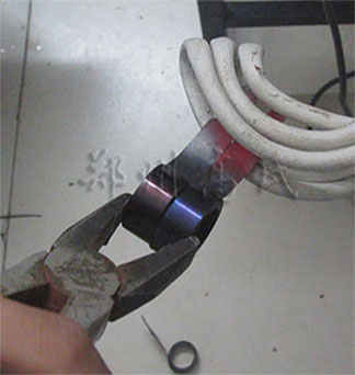  Tape measure annealing by medium frequency induction heating power supply 