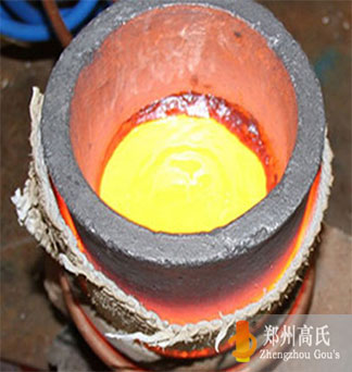  Precious metal melting by medium frequency induction heating equipment  