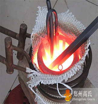  Iron melting by medium frequency induction hetaing power supply 