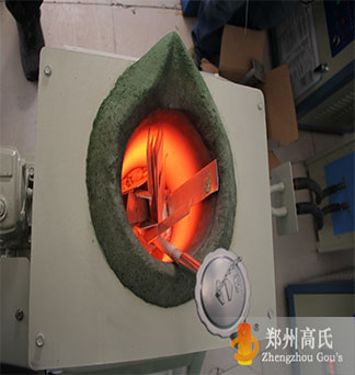  Aluminum melting by medium frequency induction heating power supply 