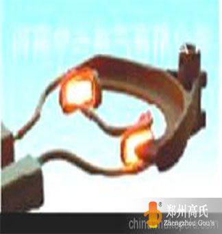 Fork heating by medium frequency induction heating power supply