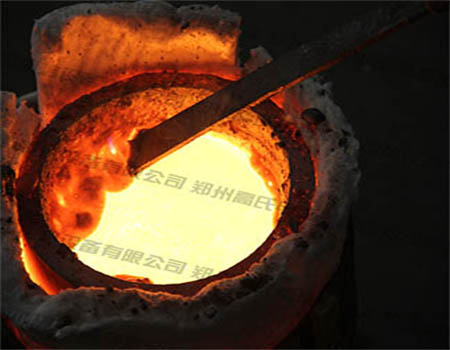 Medium frequency induction melting furnace for copper smelting