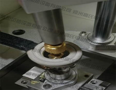  Carbide alloy steel brazing by high frequency induction brazing machine 