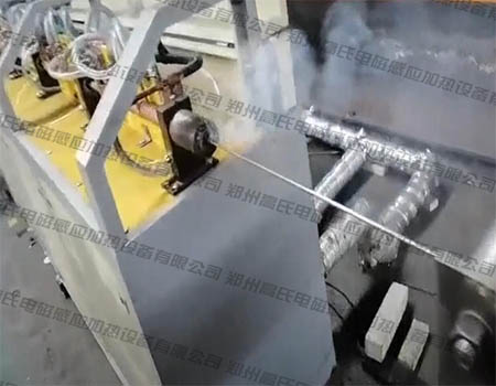 On-line annealing of steel rebars by high frequency induction annealing equipment