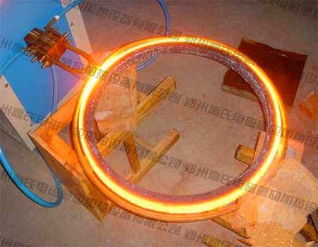  Quenching and heat treatment of bearing ring by medium frequency induction heating machine 