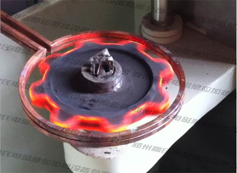 Quenching treatment of gray cast iron gears by high frequency induction heating machine