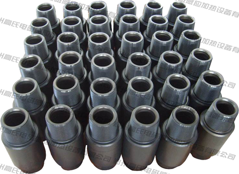 Quenching treatment of drill pipe joint adopts high frequency induction heating machine